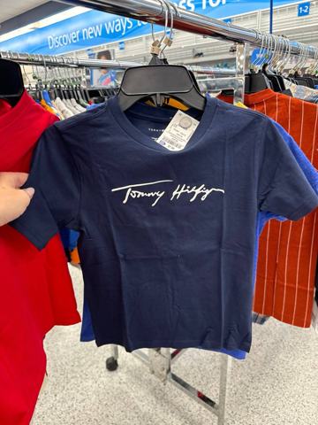 Tommy Hilfiger · Детская тёмно-синяя футболка с логотипом