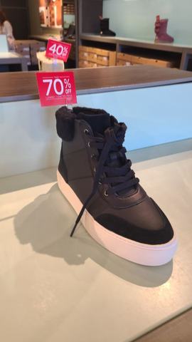 UGG · Чёрные утеплённые высокие кеды