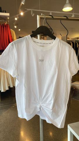 DKNY · Белая футболка с узлом