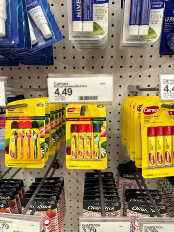Carmex · Бальзам для губ ассорти, 4 стика
