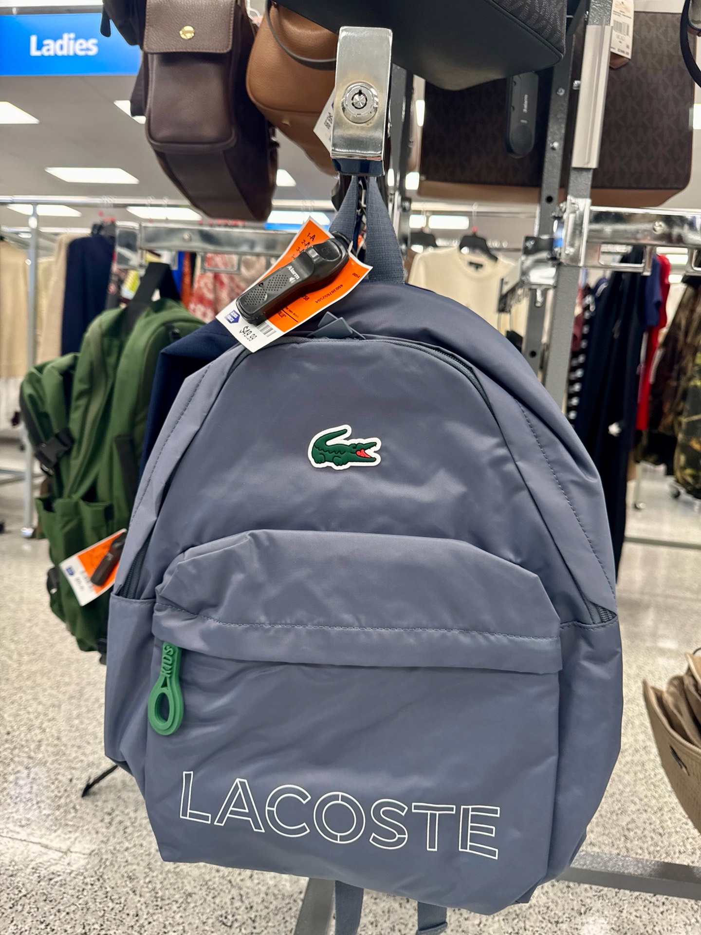 серый детский/подростковый рюкзак Lacoste Core Sport