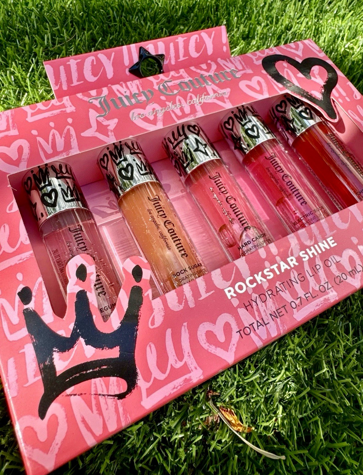 💄 Зеркальный блеск + глубокий уход: Лимитированный набор масел Juicy Couture Rockstar Shine! 👑✨
