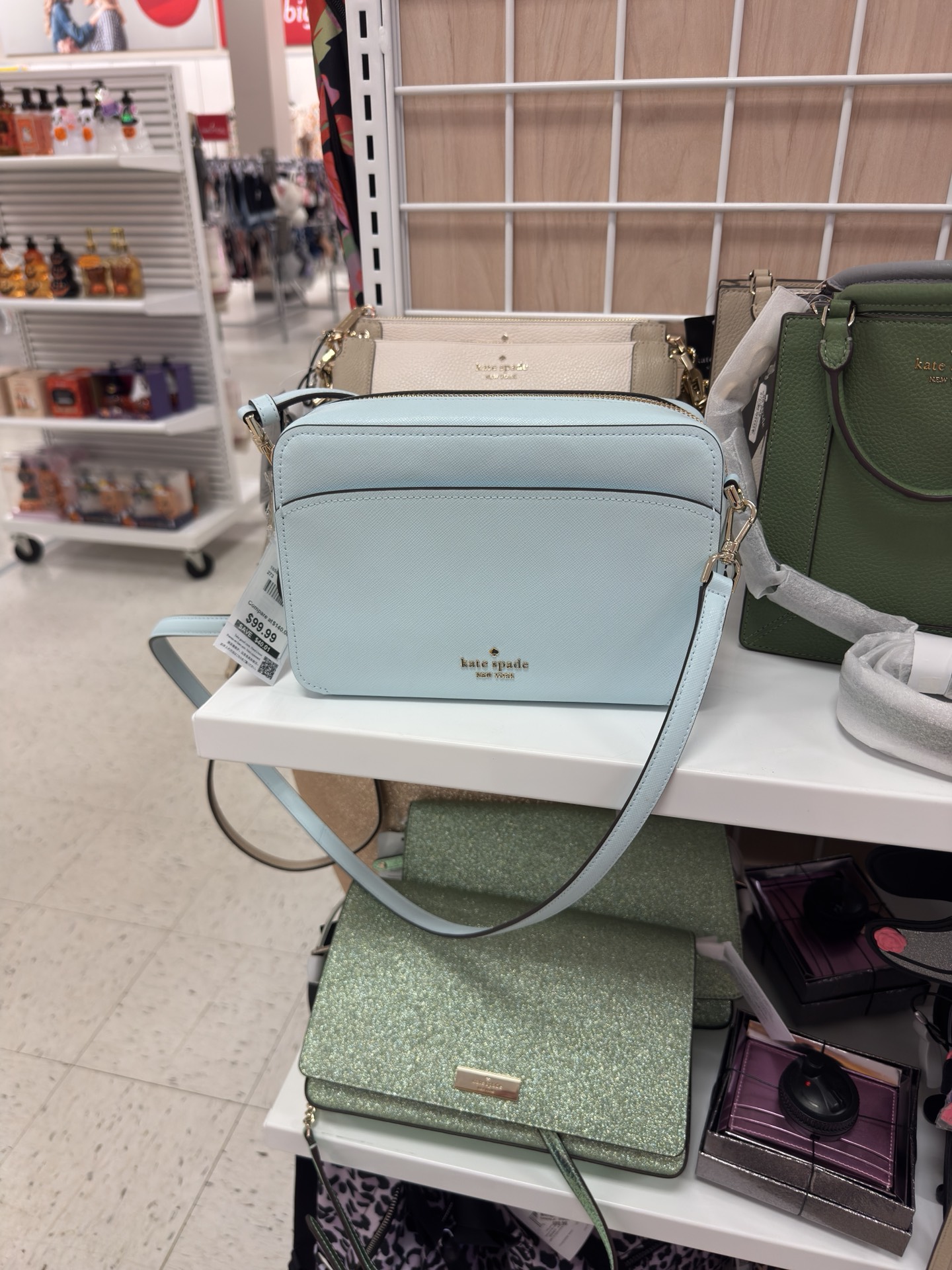 Kate Spade Light Blue Crossbody Bag 
