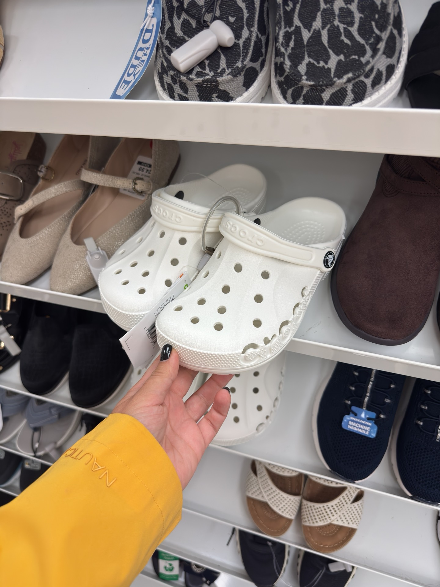 White Crocs Women Size 6