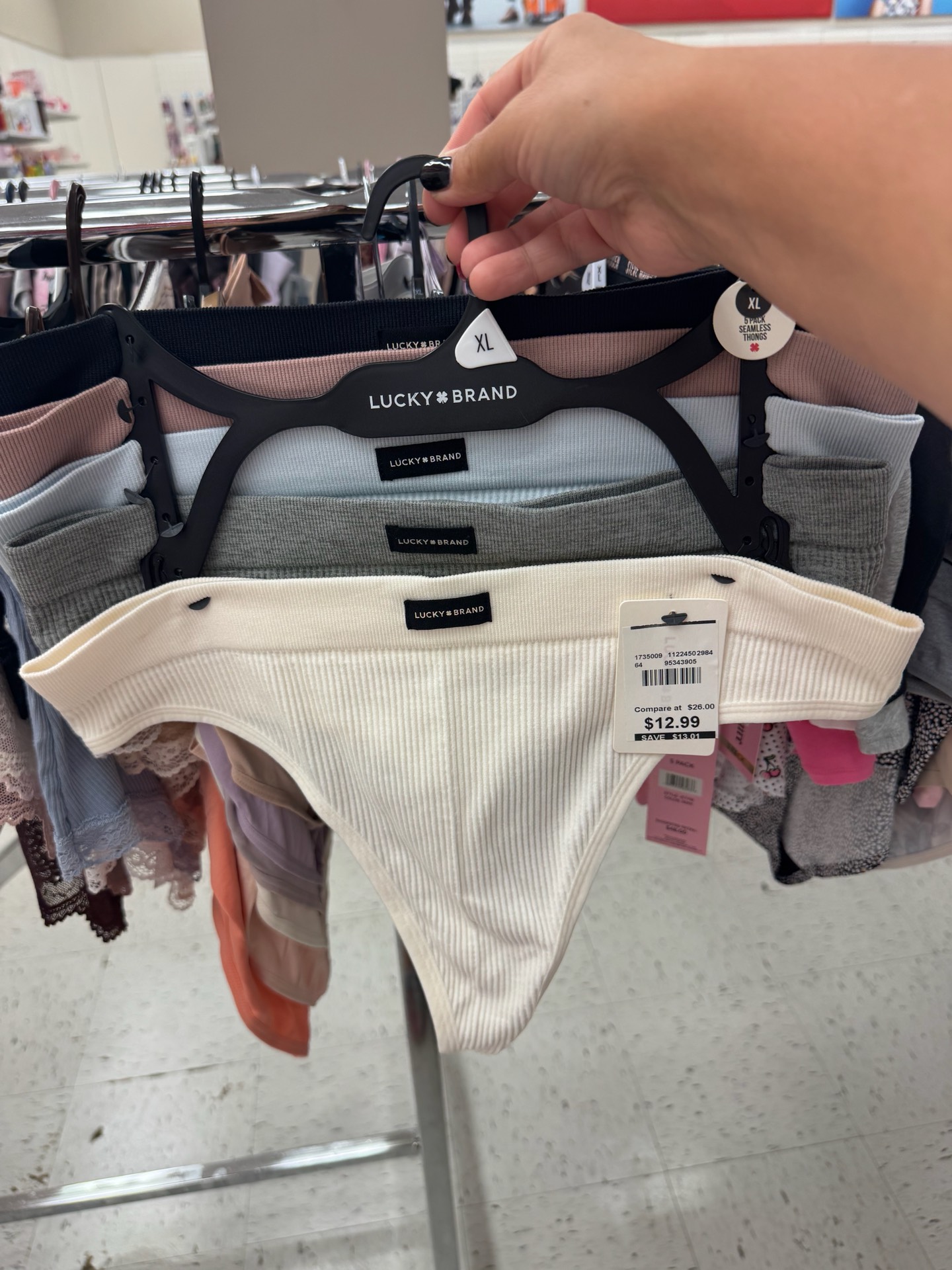 Lucky Brand Seamless Thong 5pc
