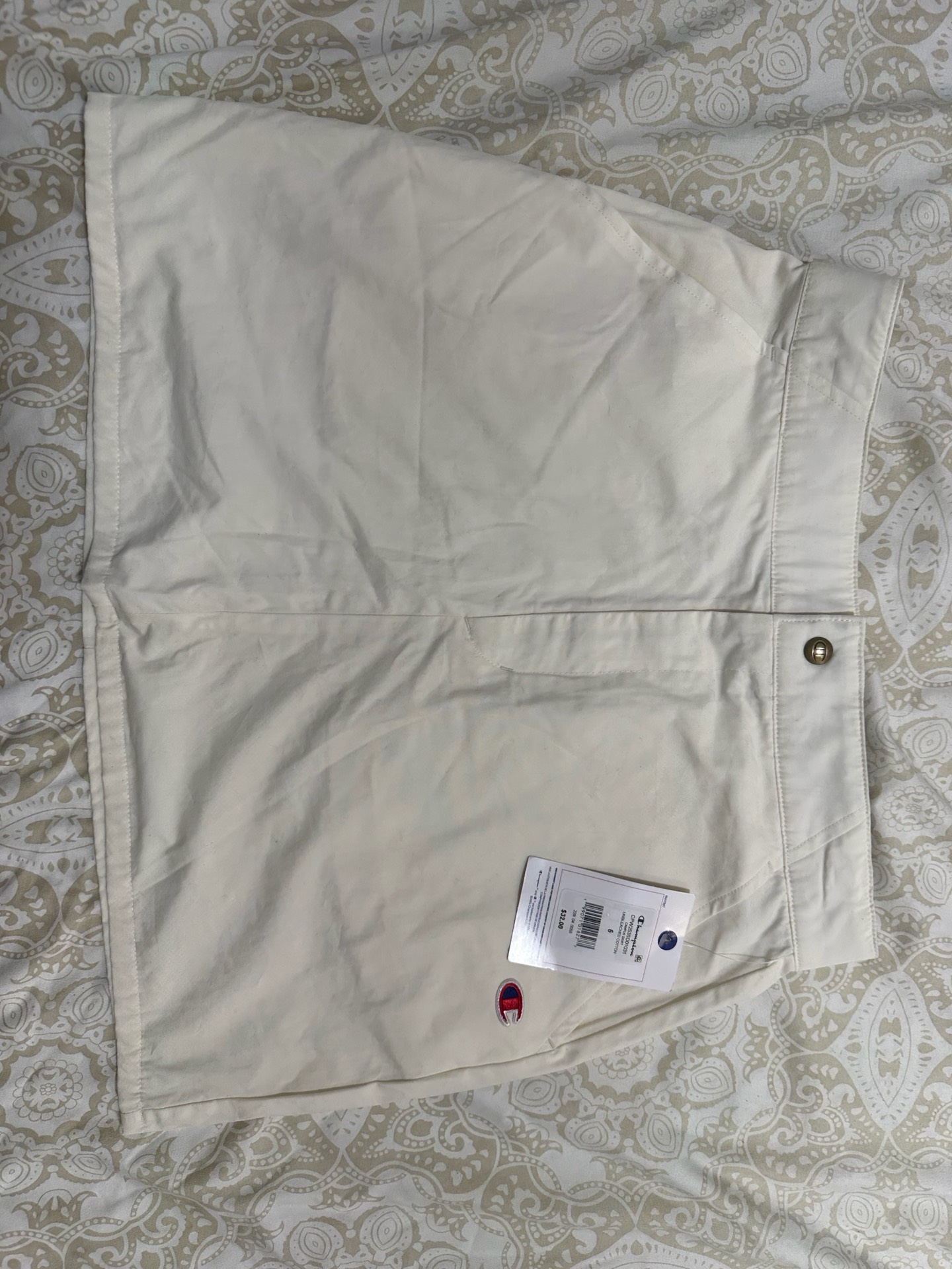 Champion Campus Skirt - Size 6 - Unbleached Cotton 