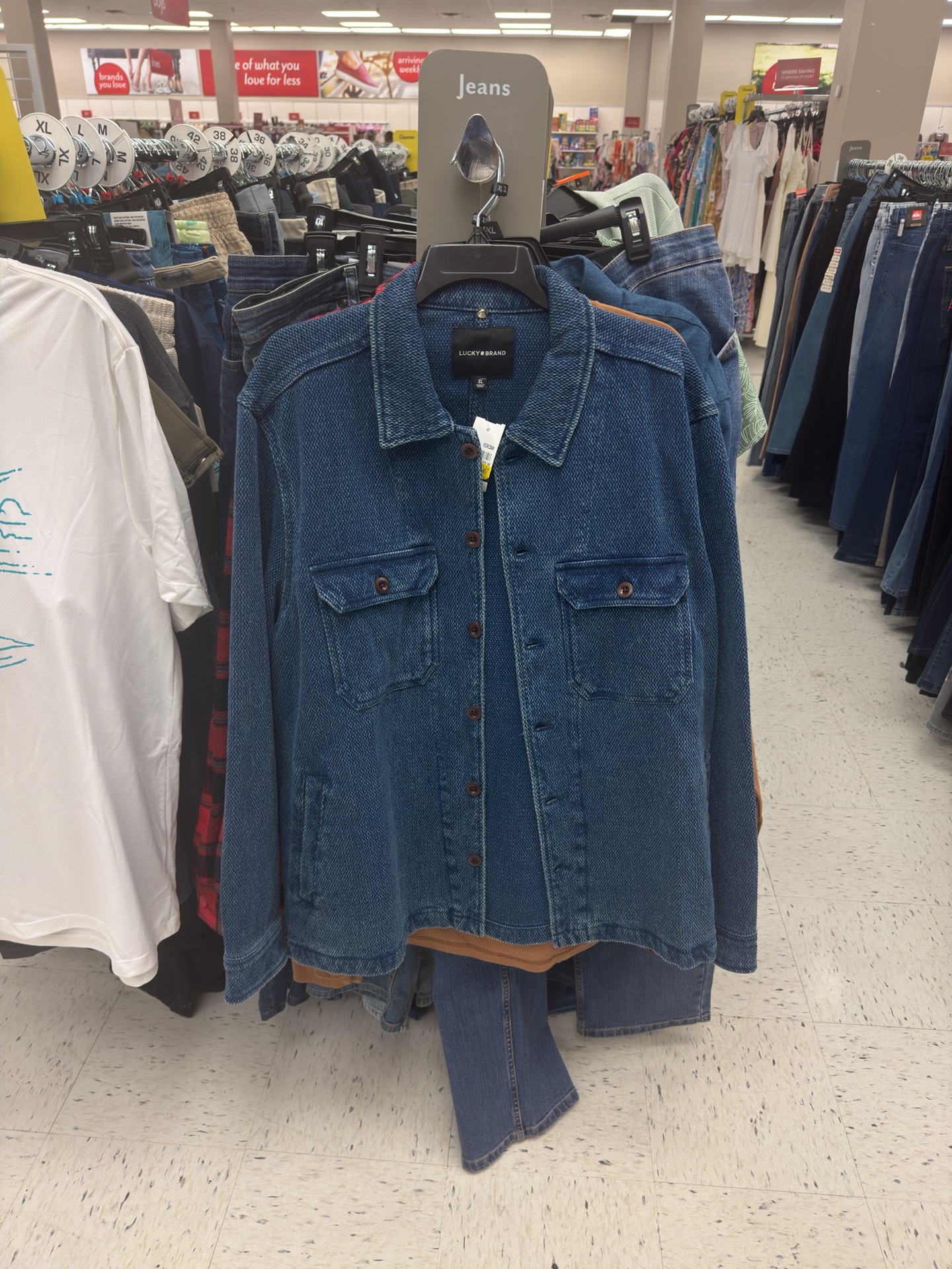 Lucky Brand Плотная Джинсовая Рубашка