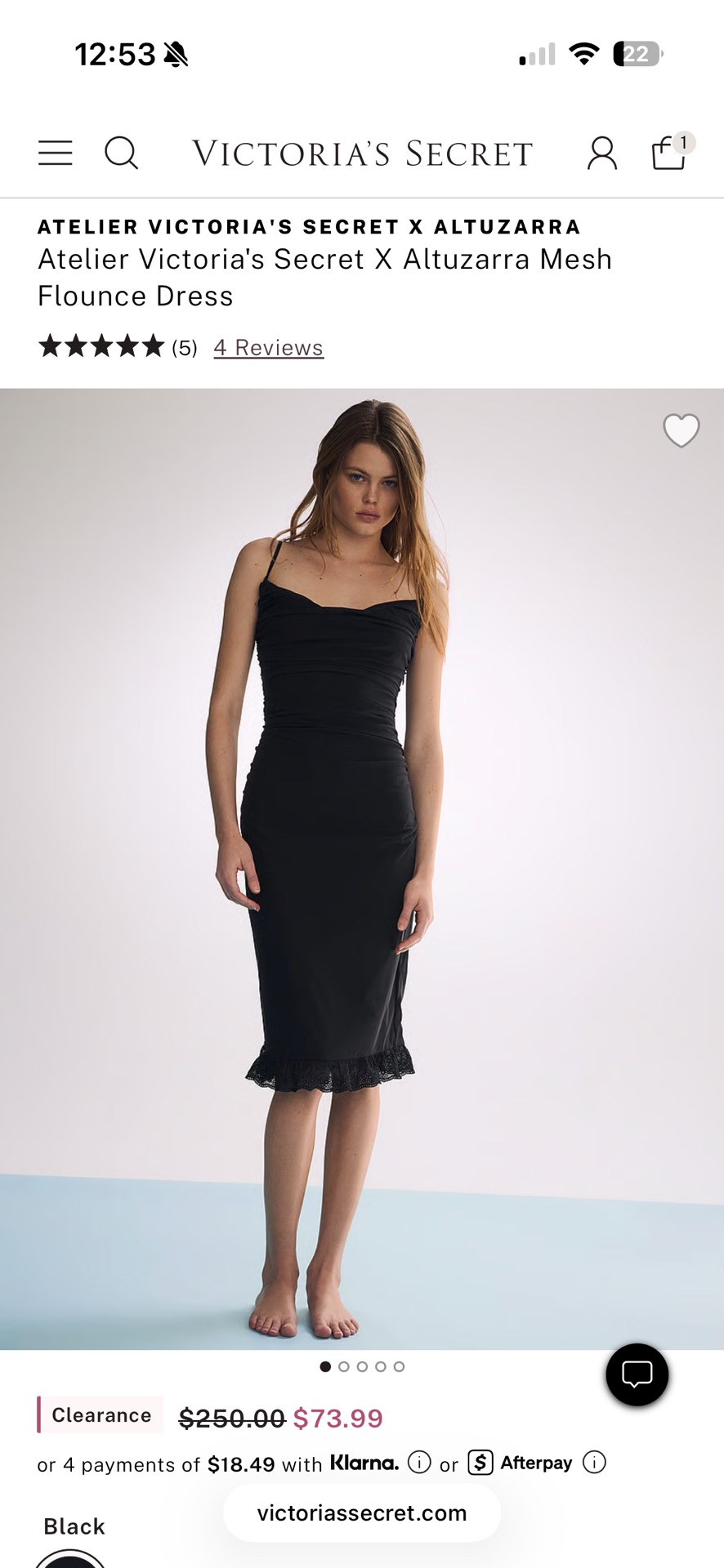 Atelier Victoria's Secret X Altuzarra Mesh Flounce Dress