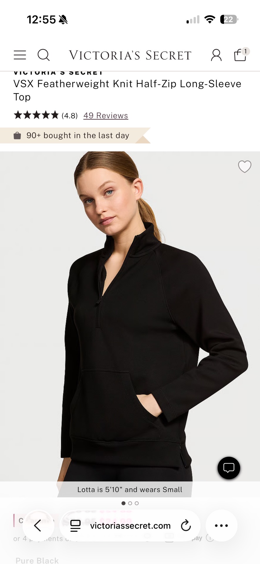 VSX Featherweight Knit Half-Zip Long-Sleeve Top