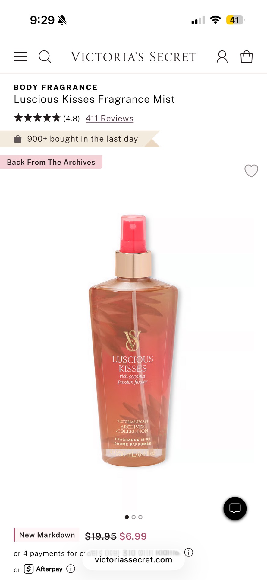 Luscious Kisses Fragrance Mist