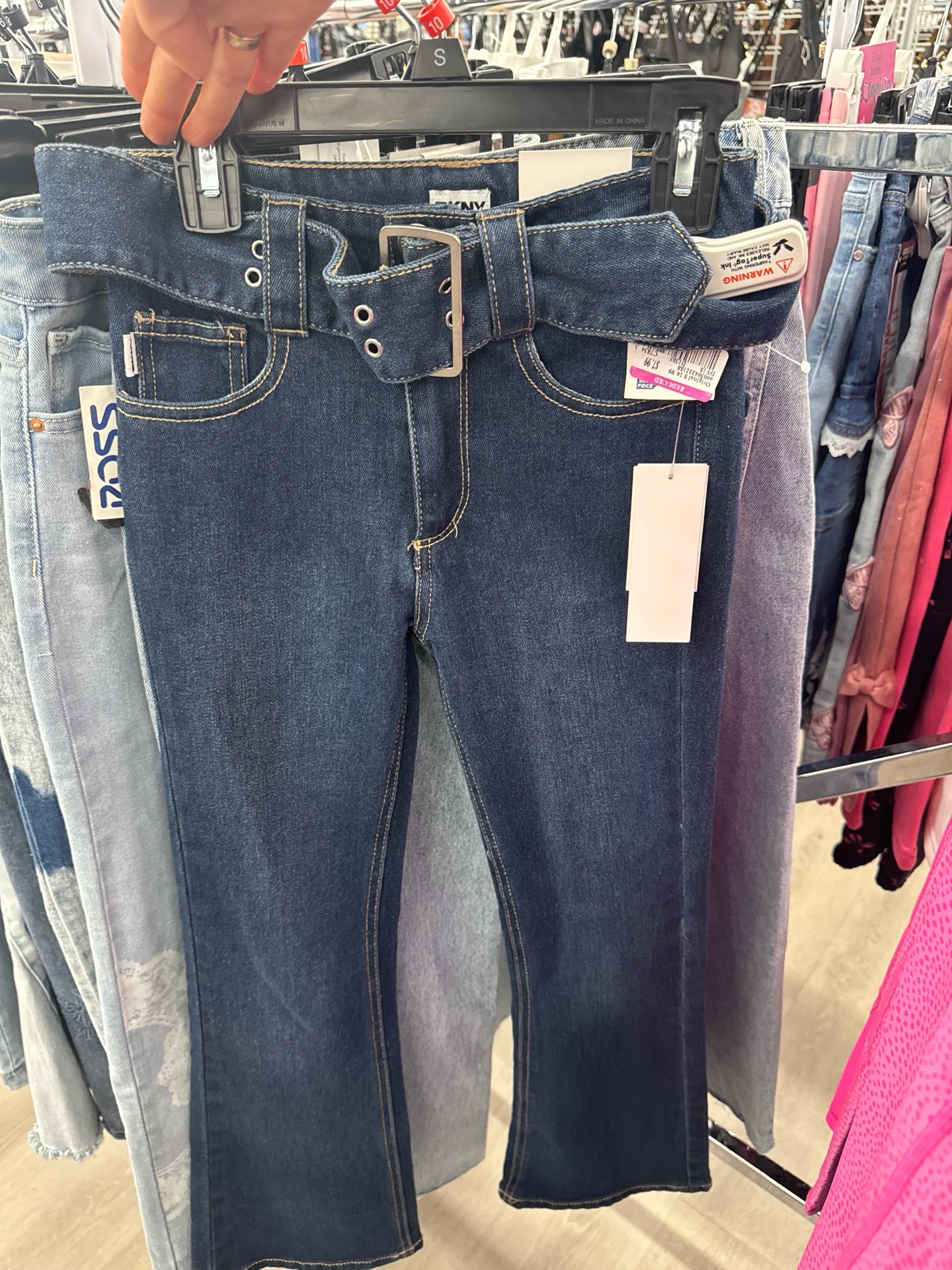 Sale 🔥 детские синие джинсы бренда DKNY 