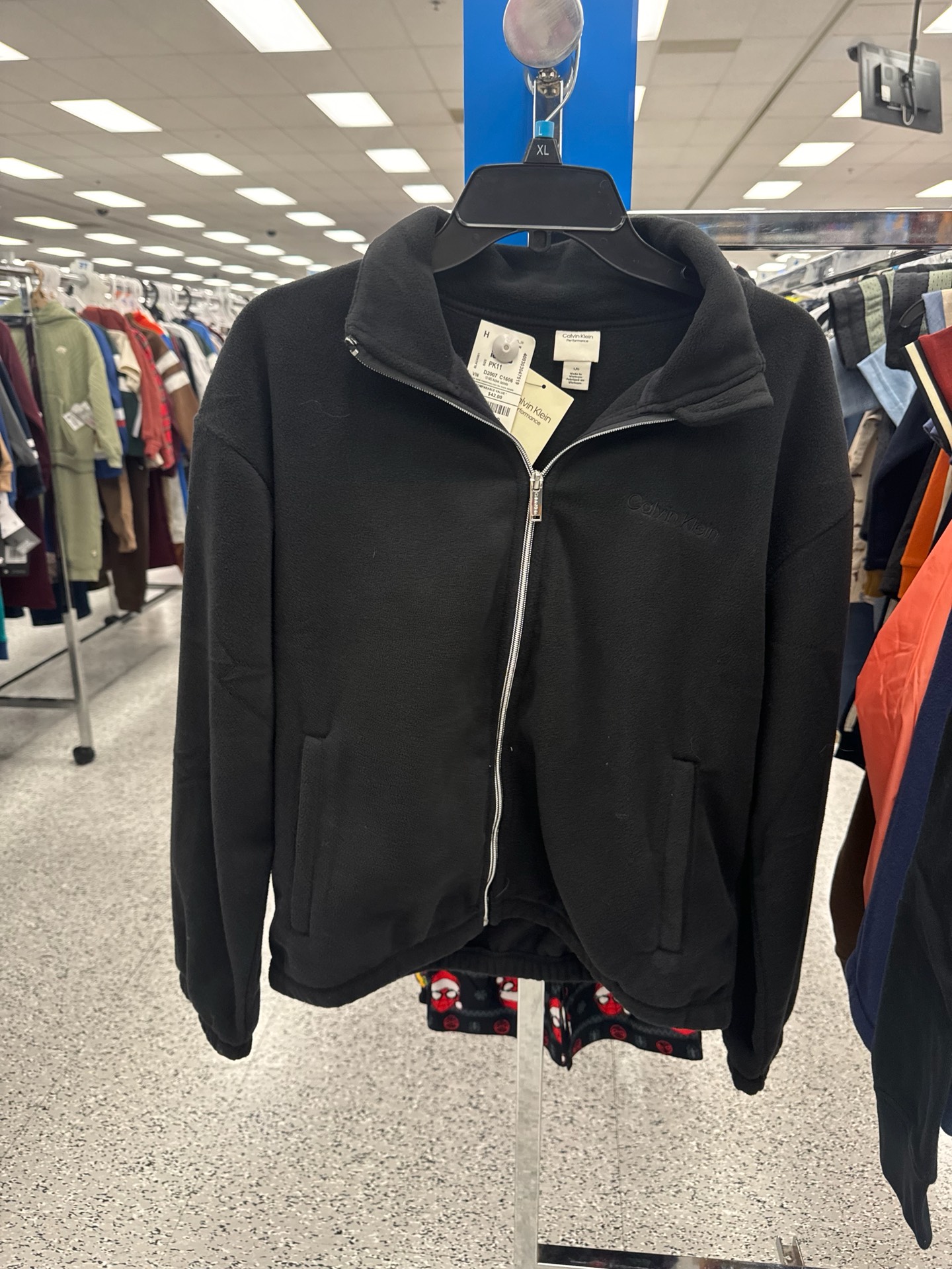 женская флисовая куртка на молнии Calvin Klein