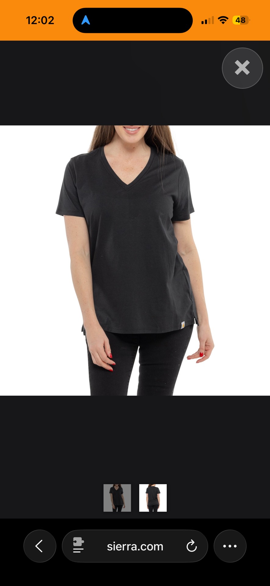 Carhartt 105739 Relaxed Fit Lightweight V-Neck T-Shirt - Short Sleeve