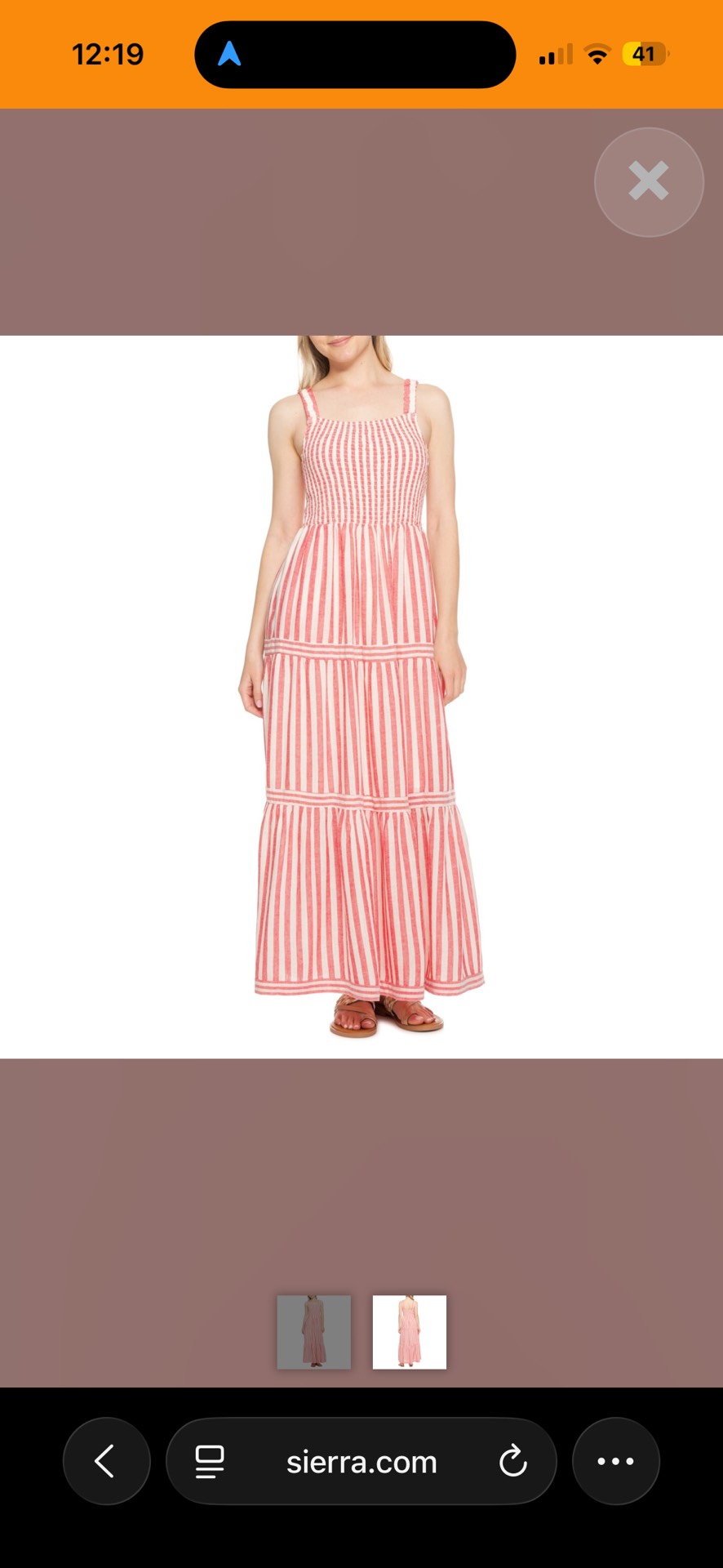 Marine Layer Americana Selene Maxi Dress - Sleeveless