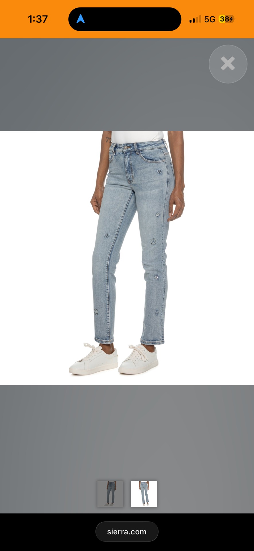 DESIGUAL Long Straight-Leg Jeans